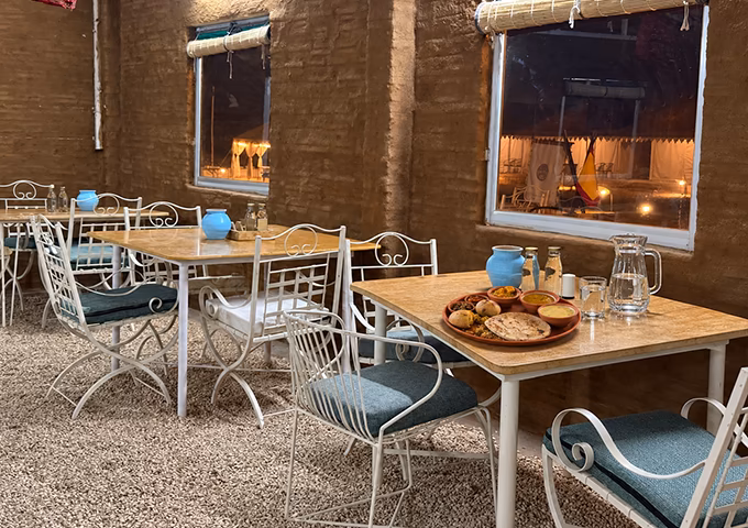 Vegetarian dinner at Venture Desert Camp in Jaisalmer