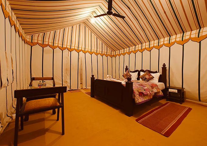 Super Deluxe Swiss Tent at Venture Desert Camp in Jaisalmer